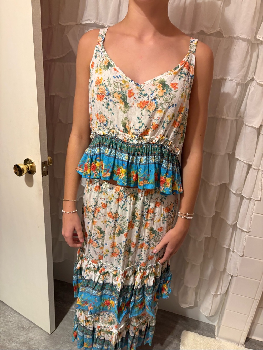 Floral Maxi Skirt SET